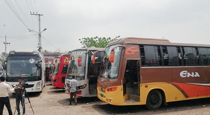 রংপুর থেকে ঢাকায় বাস চলাচল বন্ধ