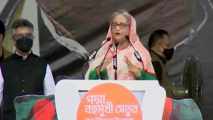কাঁঠালবাড়ির জনসভায় প্রধানমন্ত্রী