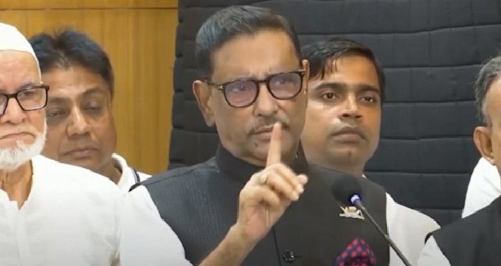 আইনের দৃষ্টিতে খালেদা-তারেক নির্বাচনের অযোগ্য : কাদের