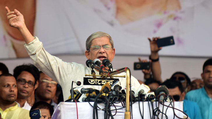 পদত্যাগ করে নিরপেক্ষ সরকারের অধীনে নির্বাচনের ব্যবস্থা করুন : মির্জা ফখরুল