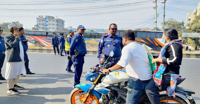 গাজীপুরে যানবাহনে তল্লাশি জোরদার