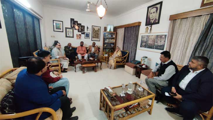 মির্জা ফখরুলের বাসায় গণতন্ত্র মঞ্চের নেতারা