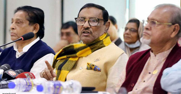 অগ্নিসন্ত্রাস করে আ.লীগের শান্তি সমাবেশে বাধা দিচ্ছে বিএনপি: ওবায়দুল কাদের