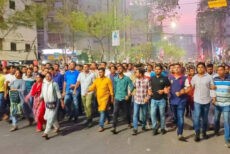 নয়াপল্টনে খালেদা জিয়ার মুক্তির দাবিতে বিএনপির বিক্ষোভ