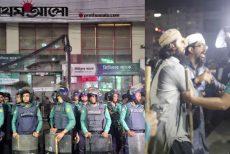 প্রথম আলো কার্যালয়ের সামনে থমথমে পরিস্থিতি, আটক ৫