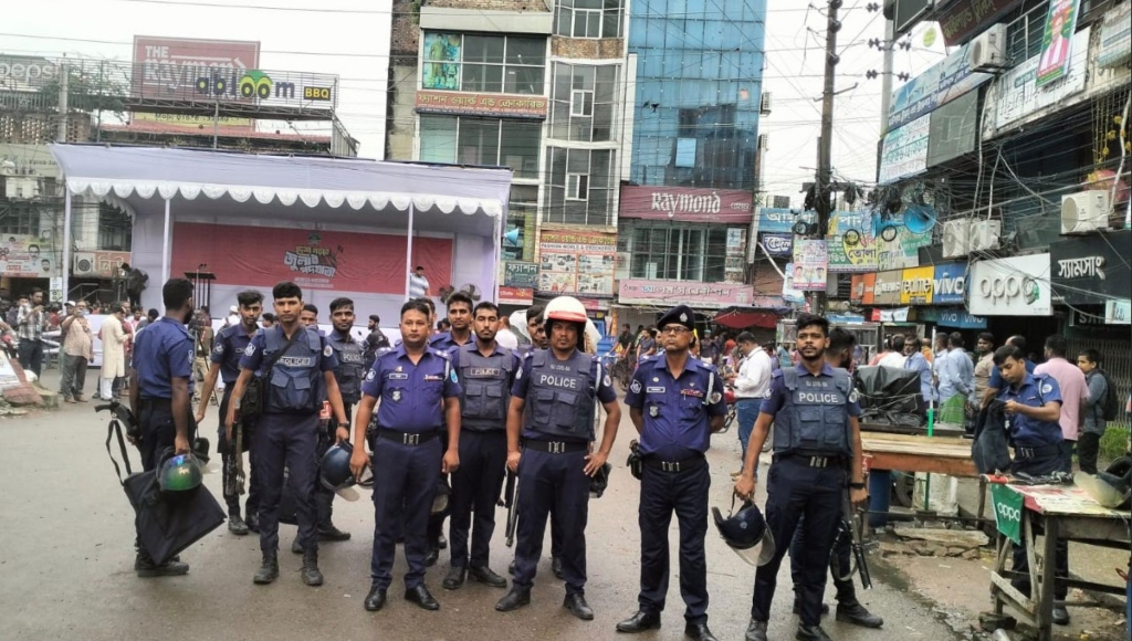 এনসিপির পথসভা: ফরিদপুরে নিরাপত্তা জোরদার